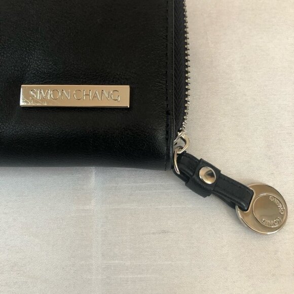 NWOT Simon Chang  Black Wallet - Picture 3 of 10